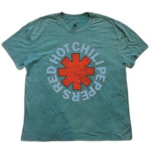 Red Hot Chili Peppers Band Tee – Front & Back Graphic Medium, NWT Distressed Y2K